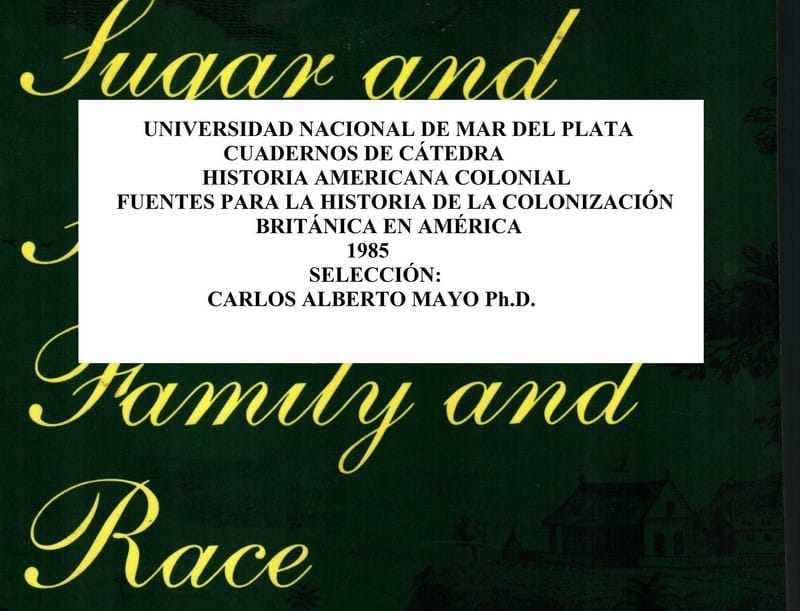 Fuentes para la historia de la colonización británica en América. Introducción.