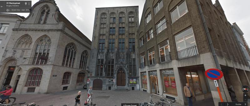 Brujas (Flandes) a través de Braudel y el Street View.