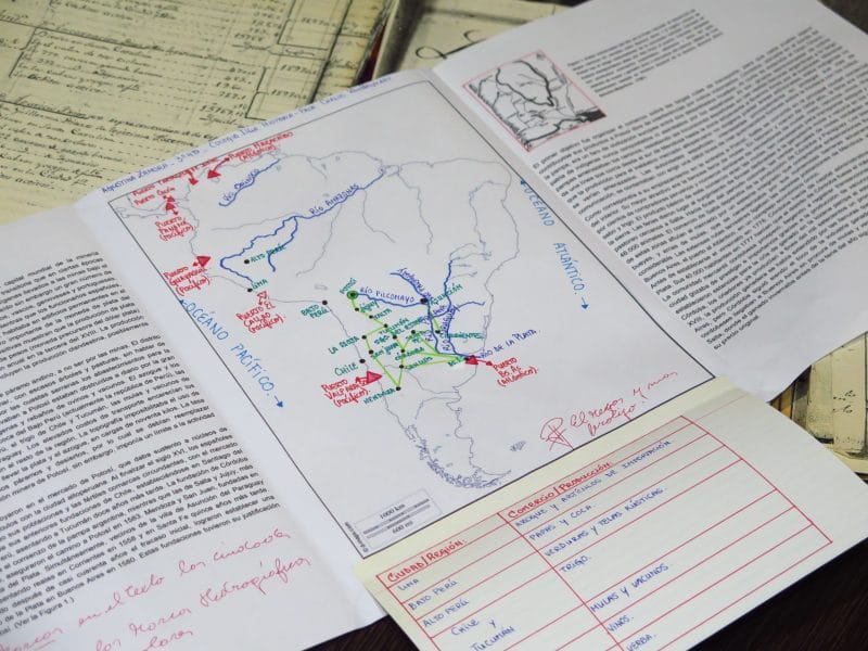 Un ejercicio de cartografía histórica o de un texto hecho mapa.
