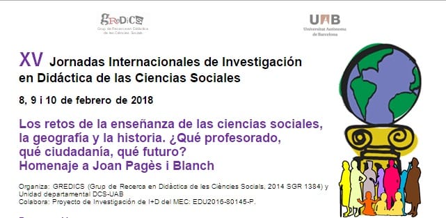 XV Jornadas Internacionales de Investigación en Didáctica de las Ciencias Sociales.