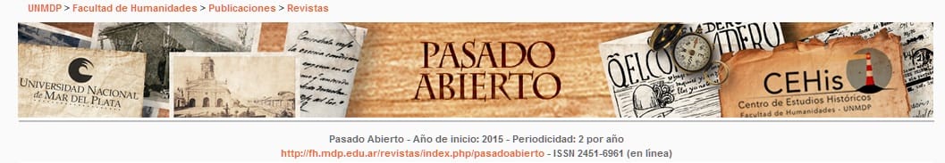 Pasado Abierto. Vol.3, Núm.6 (2017).