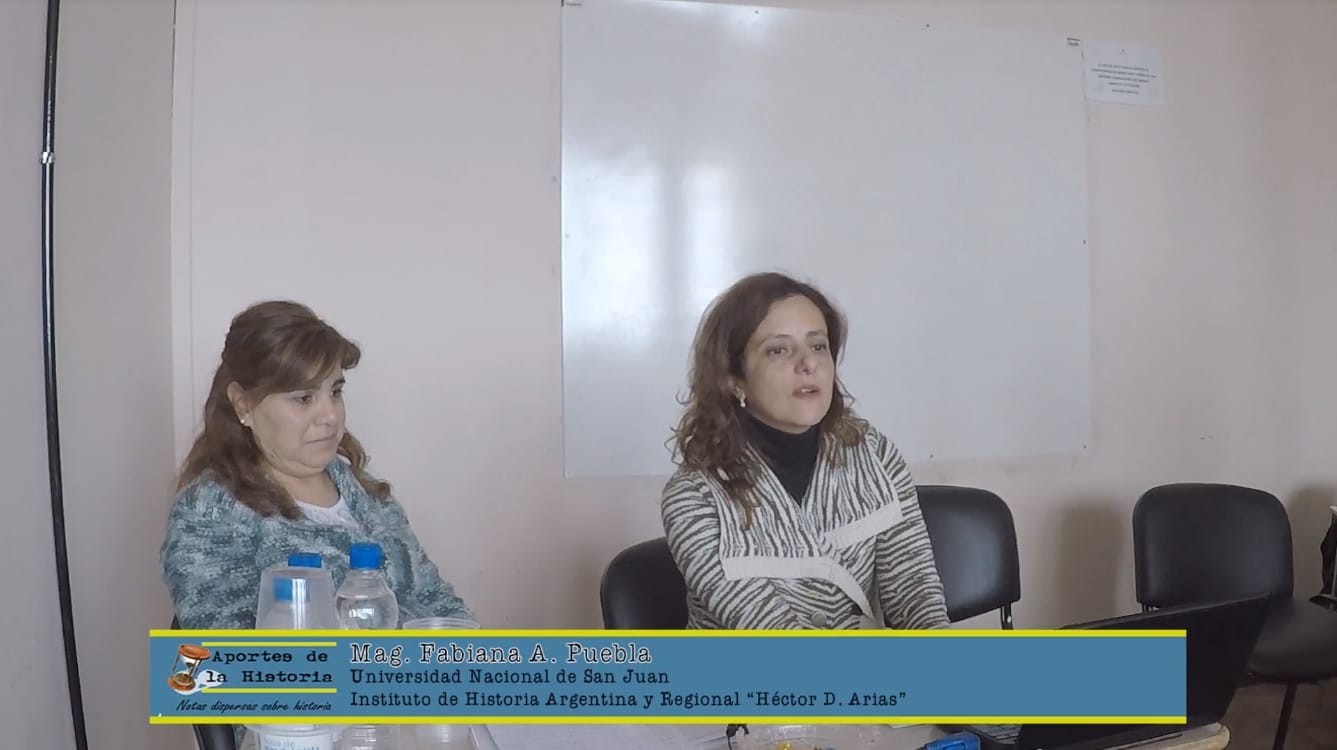 XII Jornadas de Investigadores en Historia. Ponencia de la Mag. Fabiana Puebla: «Aportes de la prensa periódica a la Educación ciudadana desde la perspectiva local de la provincia de San Juan (1825-1827)».