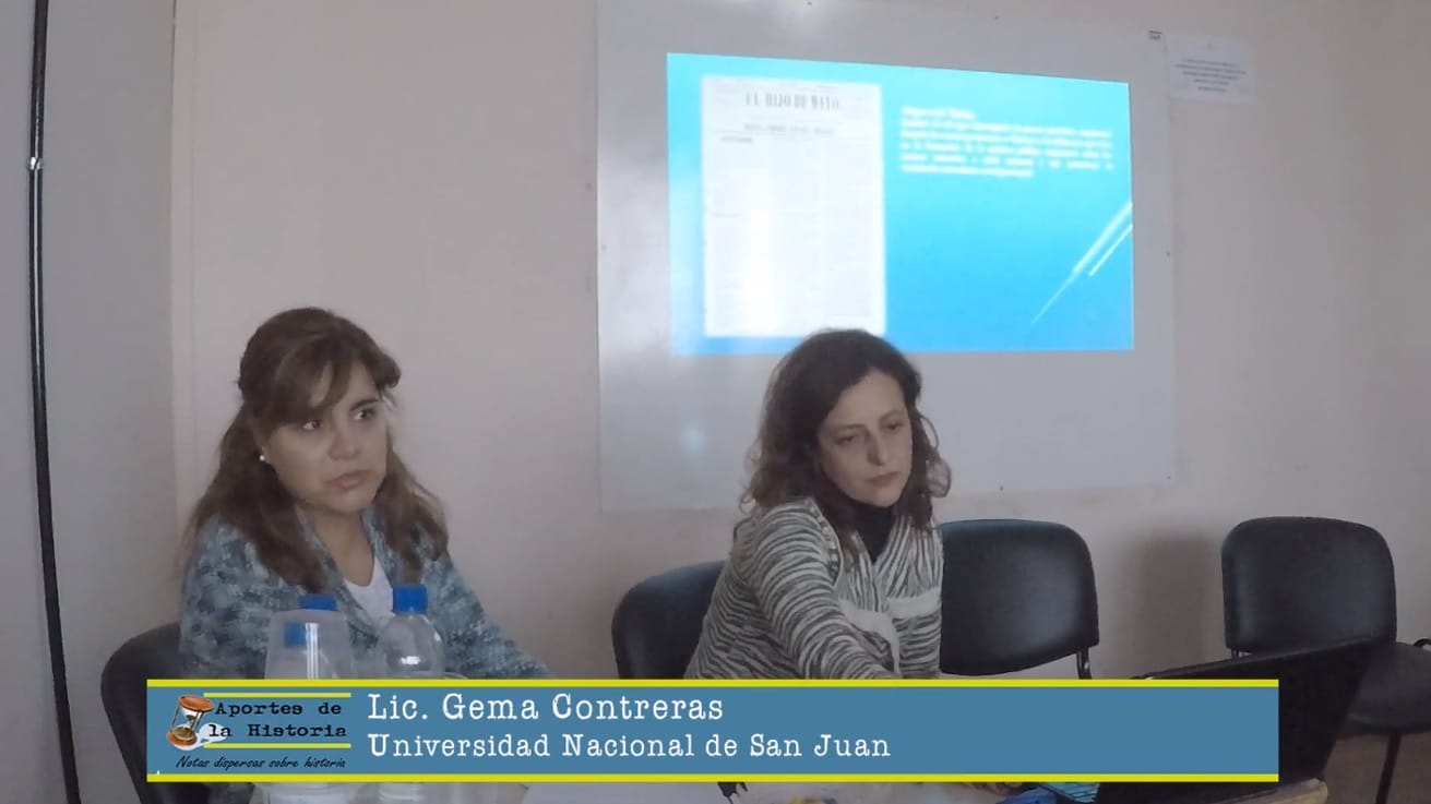 XII Jornadas de Investigadores en Historia. Ponencia de la Lic. Gema Contreras: «Mirada del hijo de mayo sobre los debates políticos de los primeros meses de la Confederación Argentina. Su influencia en la sociedad sanjuanina”