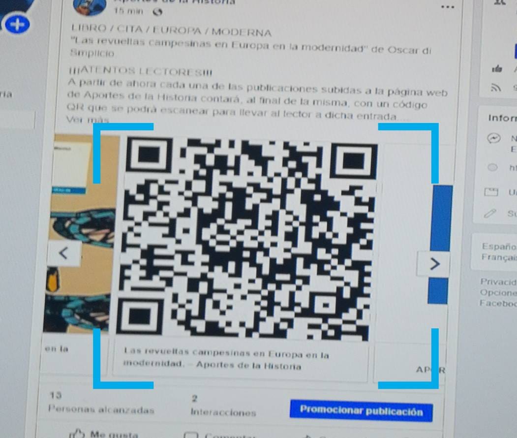 Paso a paso: cómo usar el QR Code Reader de TWMobile para las publicaciones de Aportes de la Historia