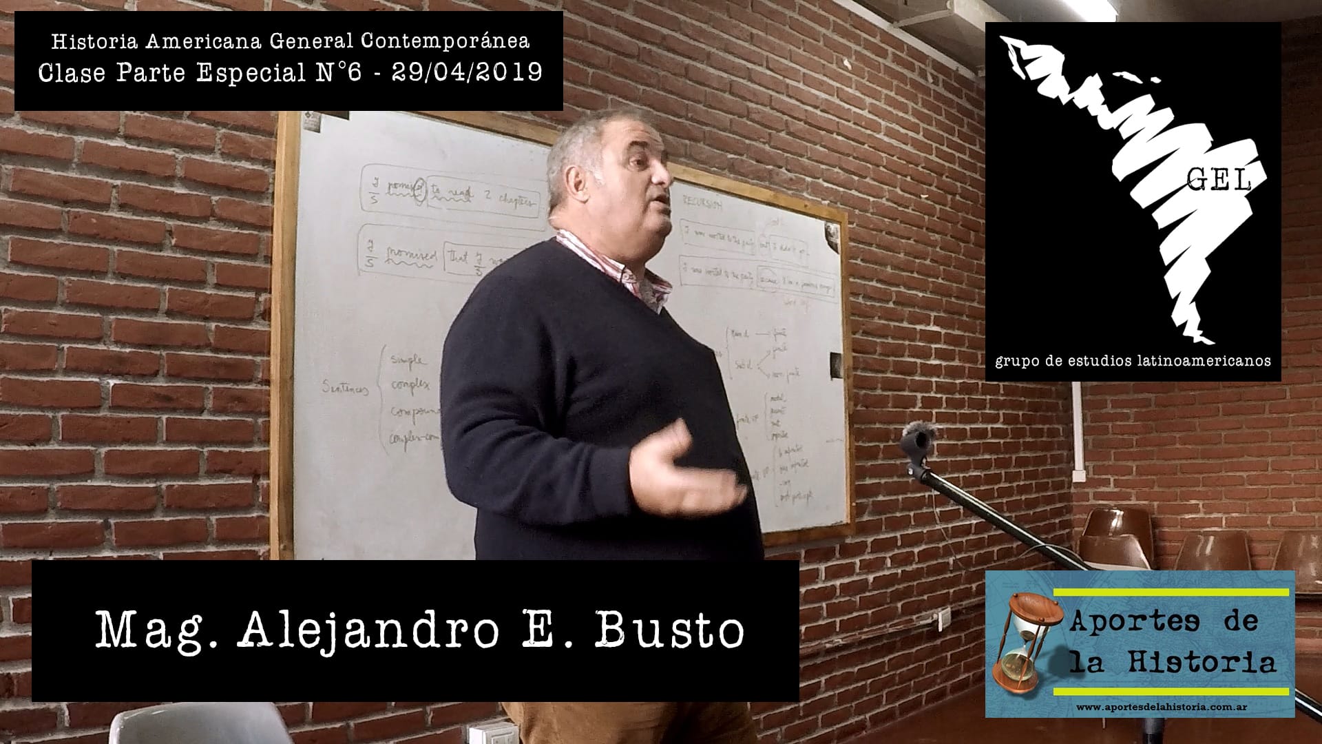 Historia Americana General Contemporánea – Clase Parte Especial N°6 (29/4) – Mag. Alejandro E. Busto