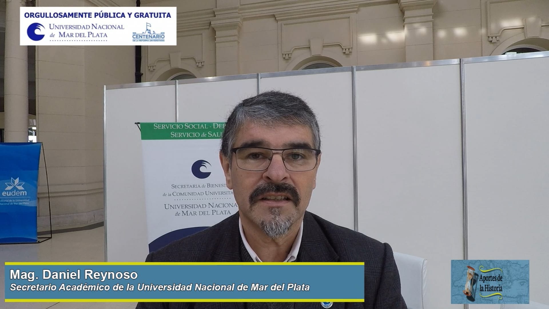 Palabras del Mag. Daniel Reynoso (Sec. Académico de la UNMdP) sobre la «Muestra Educativa 2019» de la Universidad Nacional de Mar del Plata.