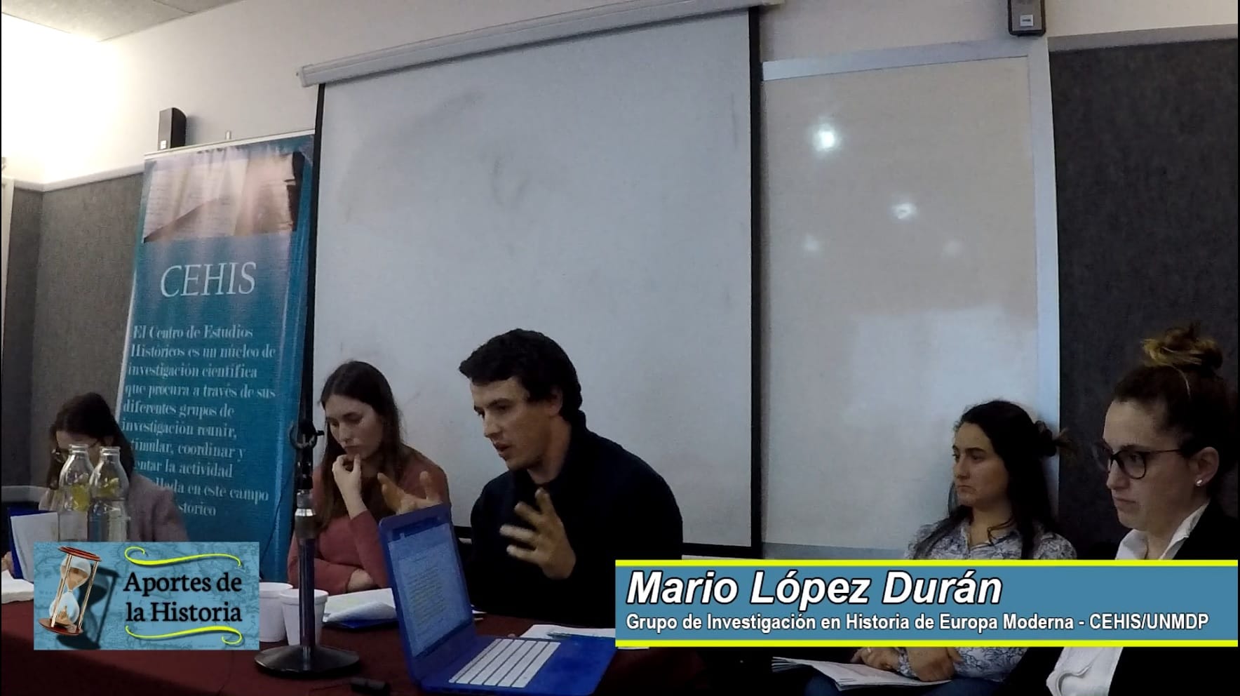 Exposición de Mario López Durán – IV Jornadas de Jóvenes Investigadores del CEHis (FH-UNMdP) – 16/10/19