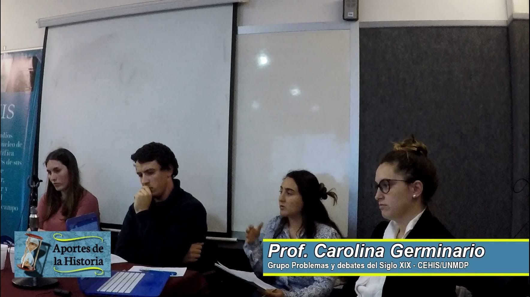 Exposición de Prof. Carolina Germinario – IV Jornadas de Jóvenes Investigadores del CEHis (FH-UNMdP) – 16/10/19