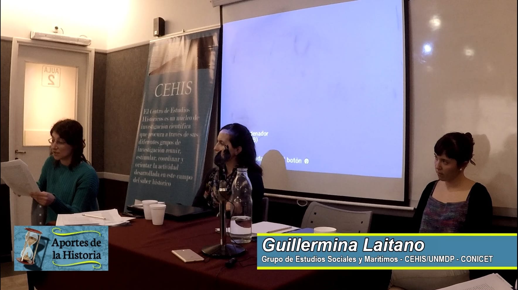 Exposición de Guillermina Laitano – IV Jornadas de Jóvenes Investigadores del CEHis (FH-UNMdP) – 17/10/19