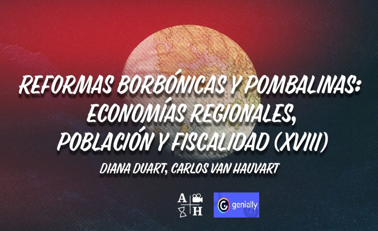 El rincón de Adso Podcast – Ep. 64 – Reformas borbónicas y pombalinas: economías regionales, población y fiscalidad (XVIII). En Genial.ly.