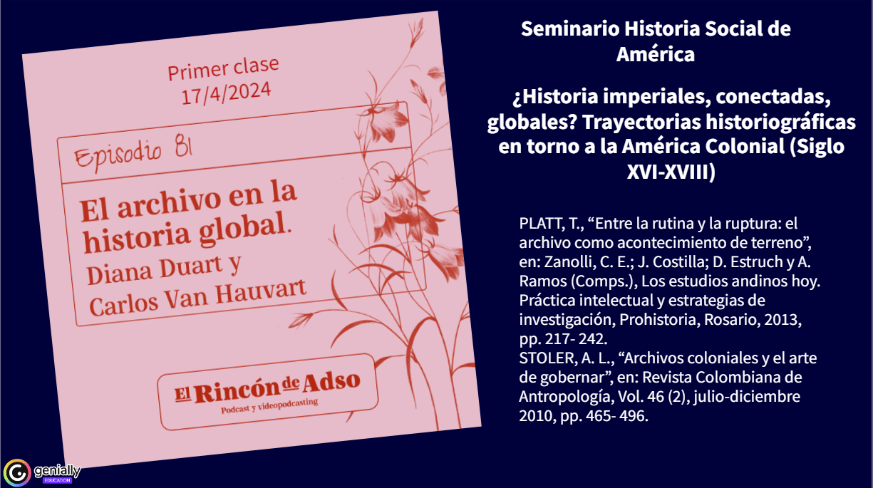 EL ARCHIVO EN LA HISTORIA GLOBAL. En Genial.ly.